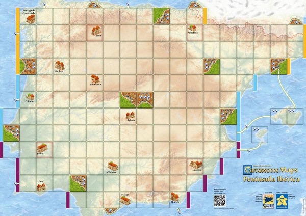 Carcassonne Maps - Península Ibérica (DE/EN)