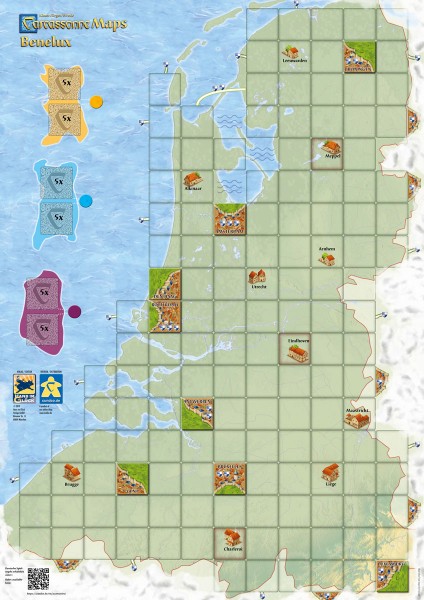 Carcassonne Maps - Benelux (GER/EN)