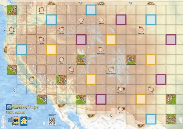 Carcassonne Maps - USA West (DE/EN)